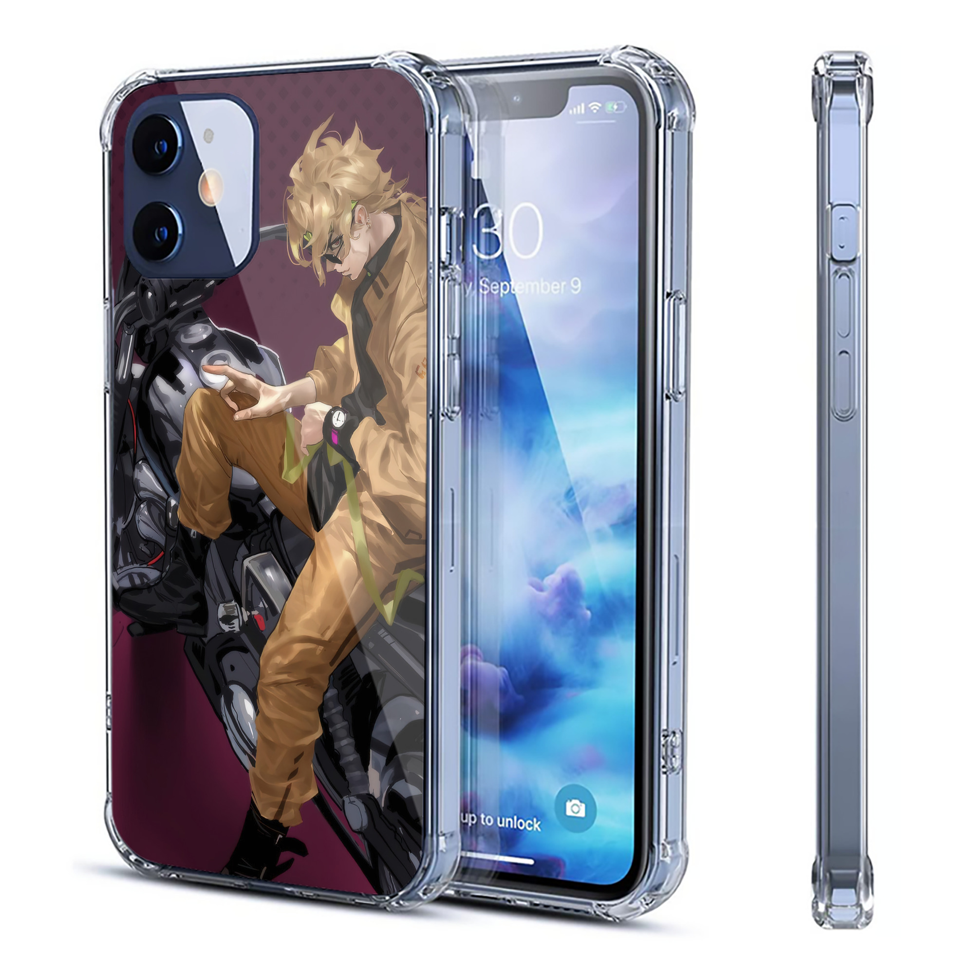 （画像用） ジョジョの奇妙な冒険 JoJo's Bizarre Adventure 【iPhone 12シリーズ対応】透明スマホケース（クリアソフトケース）